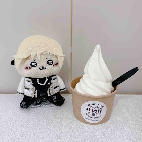 北海道のソフトクリームとラッコさん🦦🍦🤍