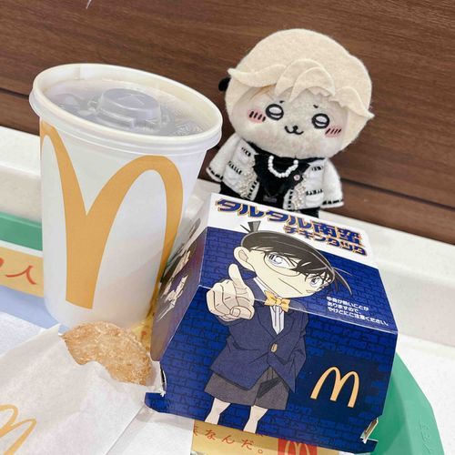 コナンくんのタルタル南蛮チキンタツタとラッコさん🦦🍔🐓✨