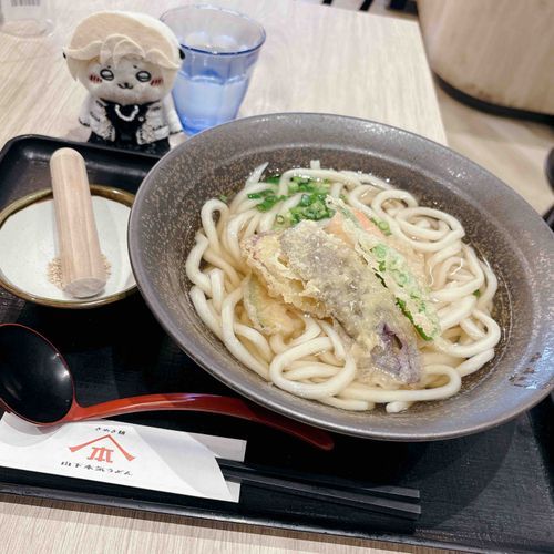 でっかいうどんとラッコさん🦦🍜🤍