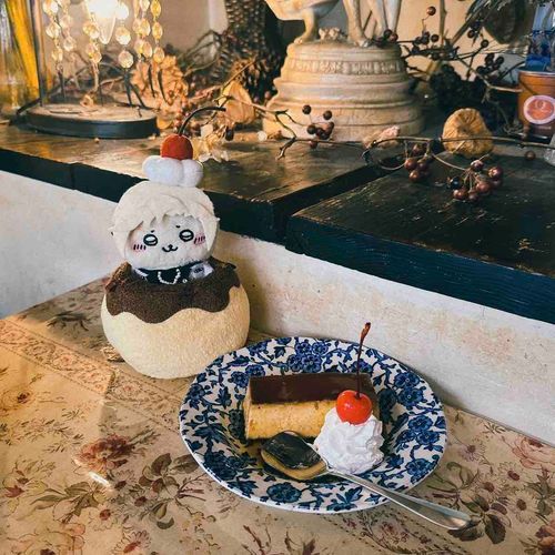すごいかたいプリンとラッコさん🦦🍮🤍
