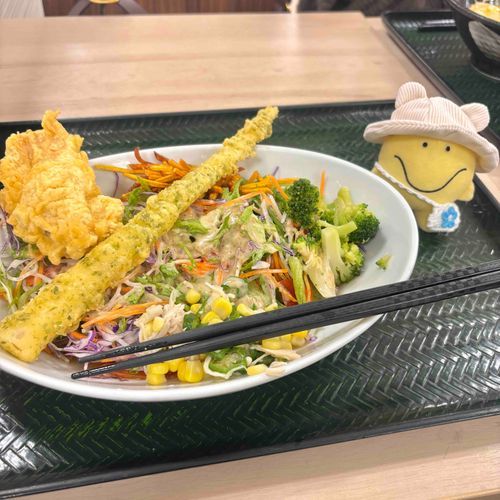 はなまるうどんに初めて行ったよ💯
細筍天がとっても美味しかった！！旬だね🌸