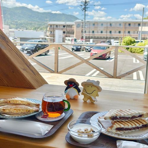 この前の！
お友達とモーニング！🥪☕️