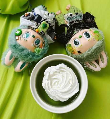 手作り青リンゴゼリー🍏ホイップは好きなだけ乗せて良い‪🍀