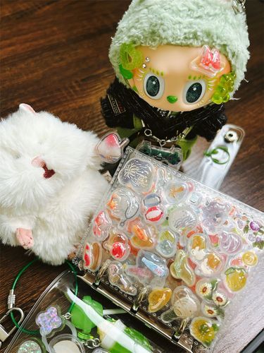 シール帳🎐👒夏のモチーフってどれも可愛い💚
