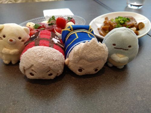 お料理来たよー！
もりもり食べようね〜❤