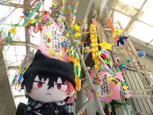 「尾道の商店街にはまだ七夕飾りが飾られてたぞ」