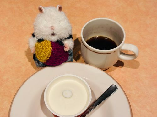 「アフォガートくれたから許す」
「あ、そうそう。お芋買ってくれたの」