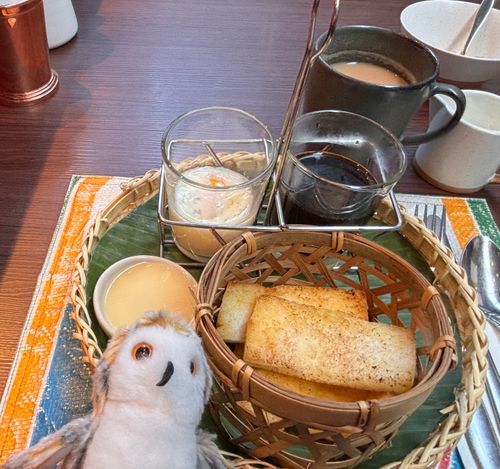 ホッホホー
（🇹🇭タイ風朝ごはん。コンデンスミルクたっぷり）