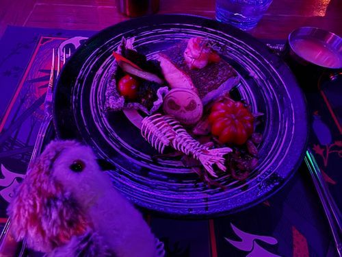 ホホゥ👻
（ジャックスケリントンディナーにお邪魔しました）