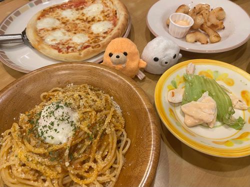 サイゼリヤで、たくさん食べた日🍝
