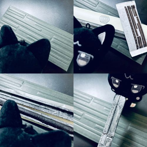 🐟黒ごま最中もらったよ〜
🐈‍⬛うよにゃみたいにまっくろ！