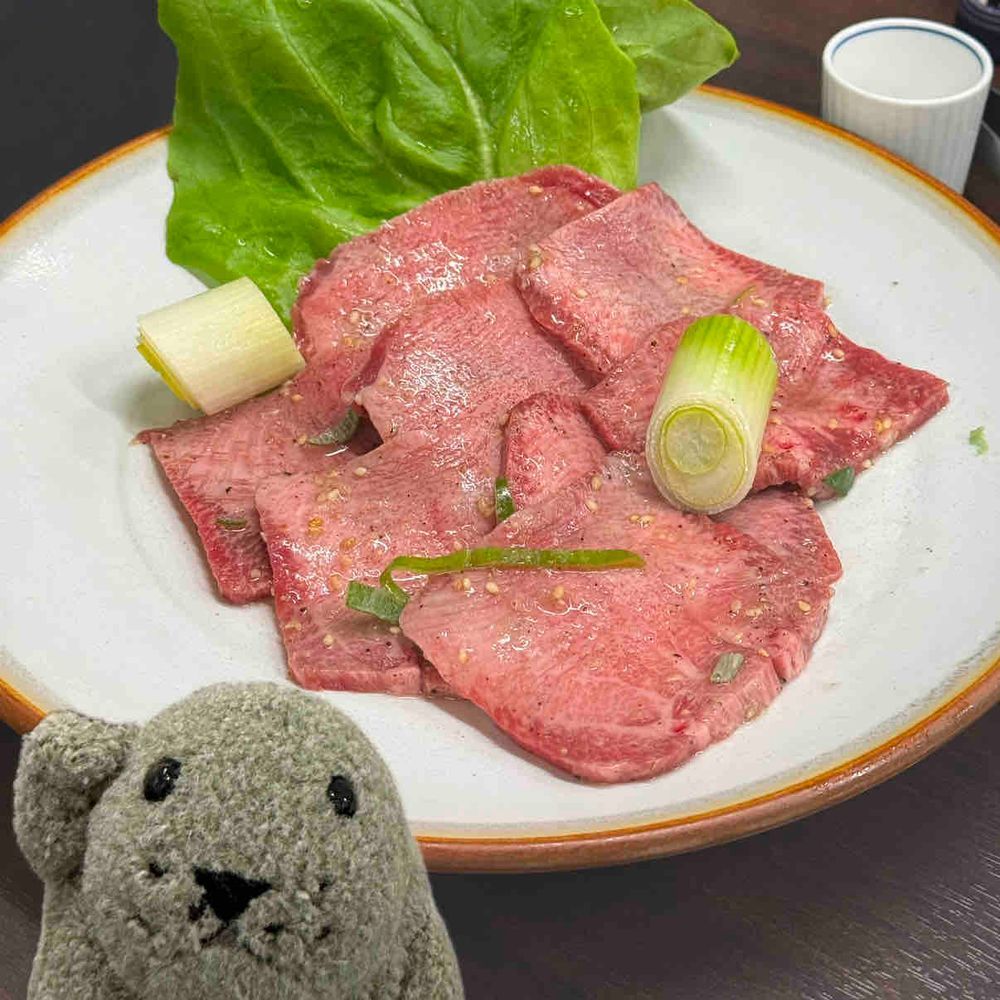 昨晩は ニンゲンと 焼肉屋さんに行ってきたぜ！
ツヤツヤのお肉に感動している姿を見て、なんだか もっさんは 嬉しかったぜ

帰宅したら カラダがクサクサだったから ファブリーズのシャワーを浴びたんだ🚿

（もっさん）