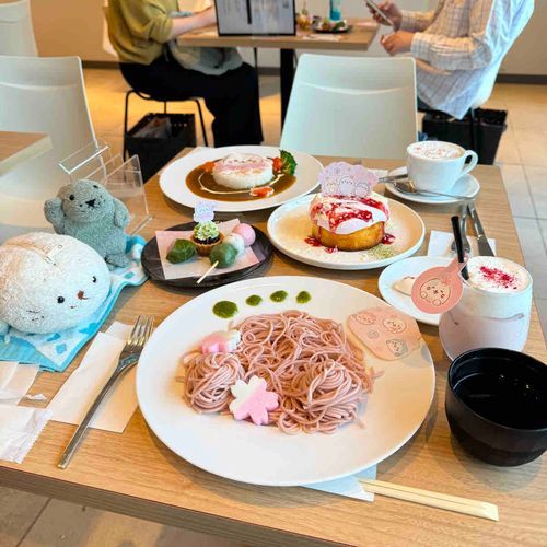 しろたんのふわり桜カフェ
に 行ってきたぞ！
ぶーちゃんは タオルの姿での 参戦だ！

春スイーツを 堪能できたぞ
もっさんは しろたんの部外者だけど、そわそわしつつ ちゃっかりと楽しんだぞ！

（もっさん）