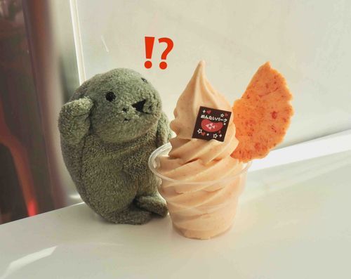 明太子の…
ソフトクリーム⁉️🍦

（もっさん）