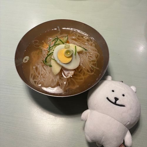 暑いから冷麺たべたᐢ⩌  ̫ ⩌ᐢ
