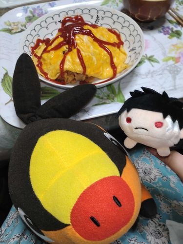 ポカブ、チヒロとオムライス♡