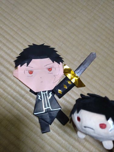 六平千鉱だ。
りかが折紙で俺を作ってくれたぞ。