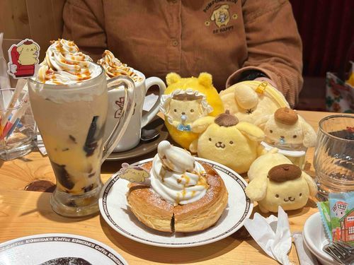 コメダXポムポムプリン ૮ ･ ·̫ ･ ა🍮