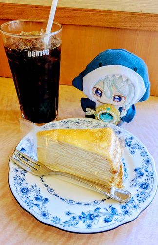 ミルクレープを虎視眈々と狙う渉