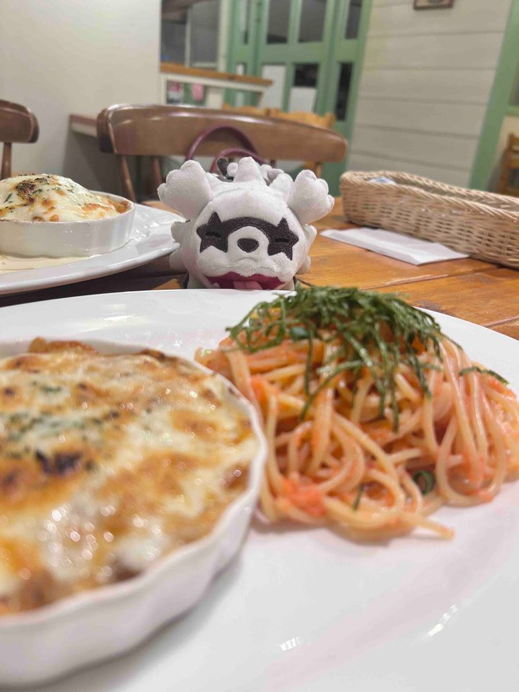 おいしい イタリアンの お店に 来たよ！