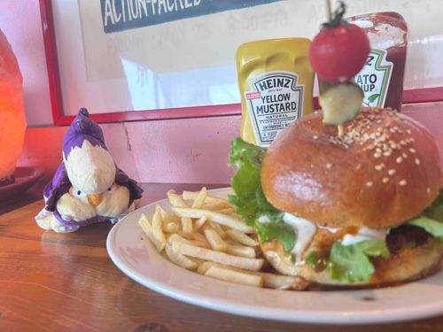 おっきい バーガー 食べたよ。