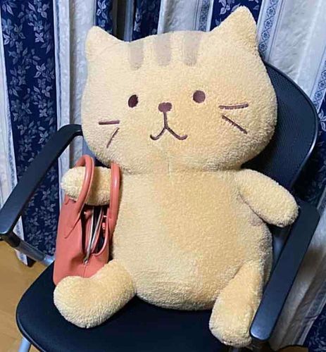 あしたの　おでかけは　このばっぐ　だよ！　なんだか　がしつが　わるいね　ぼくが　かわいすぎるせい　かな？
