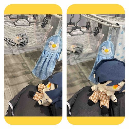 これは弟すわちゃんが初めてお家に来た日、シュッシュ（リセッシュ）されて安静にしている姿を心配そうに見守るすわちゃんですw