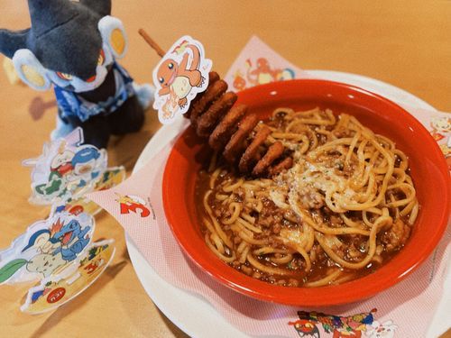ガストコラボ🍝
ヒトカゲのほのおのうずミートパスタ🔥