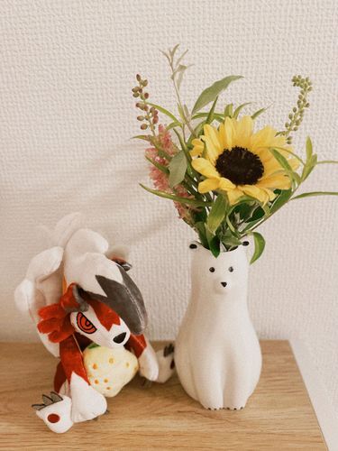 お花買ったよ