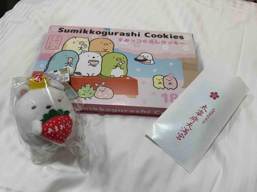 太宰府で買ったお土産とお守り！
お土産はクッキーだよ🍪
可愛かった💕
（しろくま）