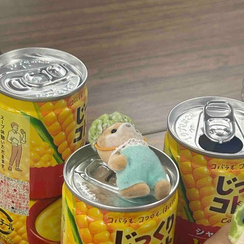 みんなでコーンスープパーティをしました