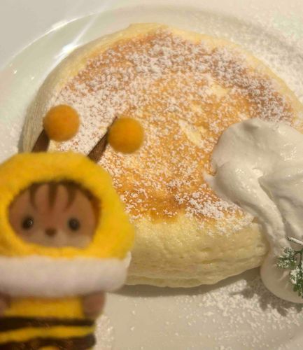 ふわふわのパンケーキは食べていないのと同じだよ　幸せな気持ちだけが残る♡♡🍯