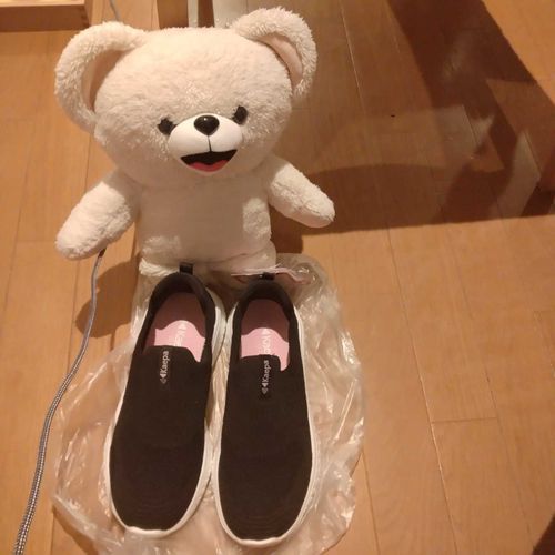 しまむらで楽なスニーカー買った🩷💕セール中だったから2500円しなかったよ🐻‍❄️🐾