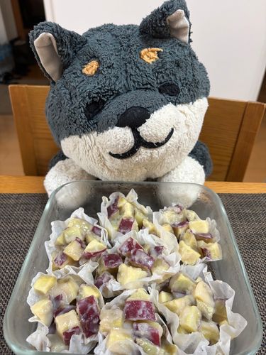 おにまん つくったの
わんは あじみ かかりさん