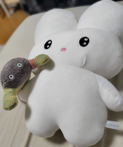 他の同居ぬいと遊ぶことでやどりに癒しを与えてます