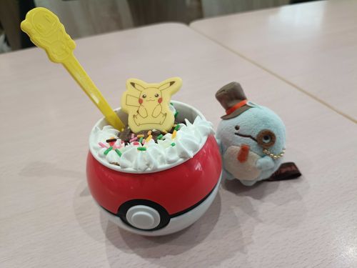 サーティワンのポケモンのやつ！
あまあまでおいしかったね🍨☕
