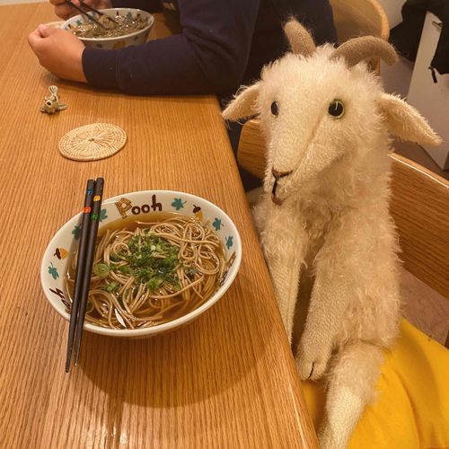 年越しそばを食べてた時の写真だよ〜！
