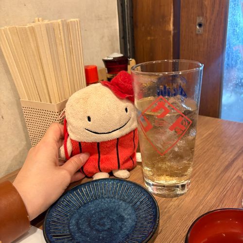 なぞのたびびとフー！

きのうは、はじめて、いざかや？にいった。
みんな、赤くなってワイワイガヤガヤ楽しいかんじでフーもたのしかった。
（フーはノンアルです！同居人より。）