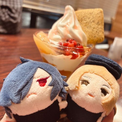 あーるぐれいと もものぱふぇです！
ももがさわやかで、おいしかったです！