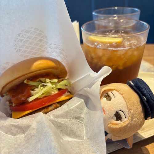 たこすばーがーです
きりかわりのまえに たべれてよかったですね