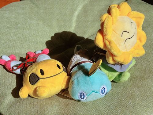 うちのポケぬいの紹介
⬅️リーシャン（名前はまだない）
⬆️ぼっちゃん（メッソン）
➡️サニーくん（キマワリ）
