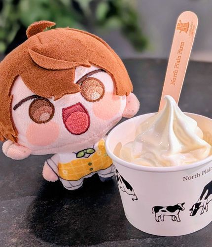 アイスクリームが おいしい きせつですね！
