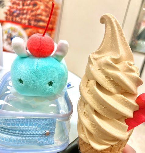 おいしい ソフトクリーム たべてきたよ〜！
アールグレイの こうちゃの おあじ なんだって！