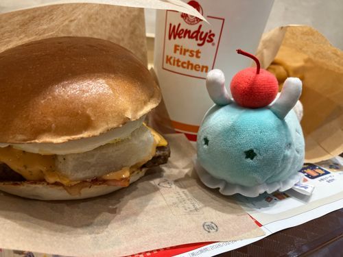 おわっちゃう まえに！
つきみもっちバーガー たべたよ！
おもち もちもち だったよ。

とうこう わすれてたけど いっぱい おでかけ したから ゆっくり おしゃしん のせていくね〜！