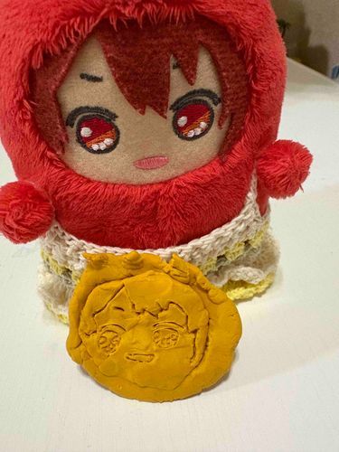ちびヌシがねりけし的なやつで作ったオレ！ちび主器用すぎる！ってヌシが言ってた！ヌシは編み物しかできないんだって！