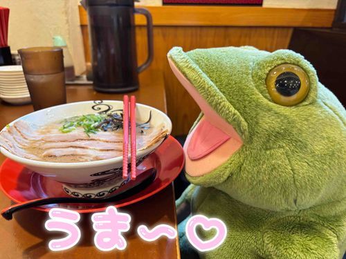 エッホ(ง ˙o˙)วエッホ ツタエナキャッ☆
やほー🌈ᵕ̈*
みんな久しぶり!
長男坊スケだよぉ✨️
🐸今日はランチにラーメン食べたって伝えなきゃっ🍜💕
🄼🄴🄽🅄
定番とんこつ
チャーシュー3枚増し
生ニンニク絞り1個
替え玉1回
🐸物価高騰でお財布事情も厳しいからチャーハンと餃子はガマン、ガマン‼️
・
・
#スケの大好物 #とんこつラーメン🍜 #にんにく増し増し #夏の暑さに備えてモリモリ食べちゃうよん #ナイス美ボディ #肥満上等‼️#まいう~🐸✨️