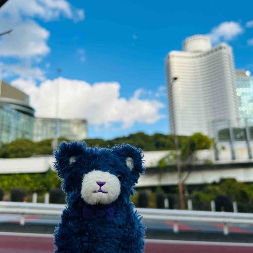 おさんぽの　とちゅうに　あるじが　あこがれている　ほてるのまえを　とおったよ