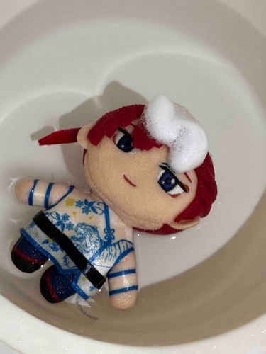 はじめておふろに入りました
せっけん、いいにおいです