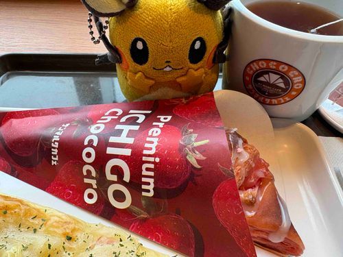 サンマルクの期間限定のイチゴチョコクロンネ！いつでも食べたいンネ…！