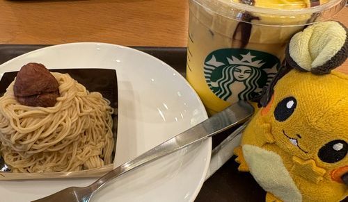 スタバのピカチュウハニークリームラテとモンブランネ！まさかのスタバコラボでビックリンネ…！